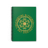 COUNTING BLESSINGS ALL DAY EVERYDAY!!! - Spiral Notebook - Ruled Line - Green
