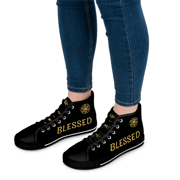 Blessed DYNYSTY - Women's High Top Sneakers - Black