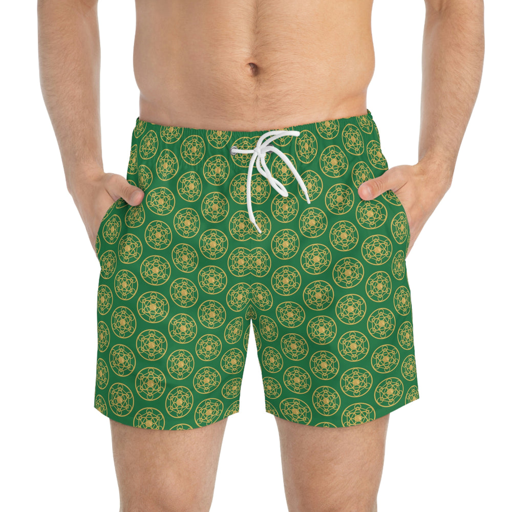 DYNYSTY - Swim Trunks (AOP) - Green
