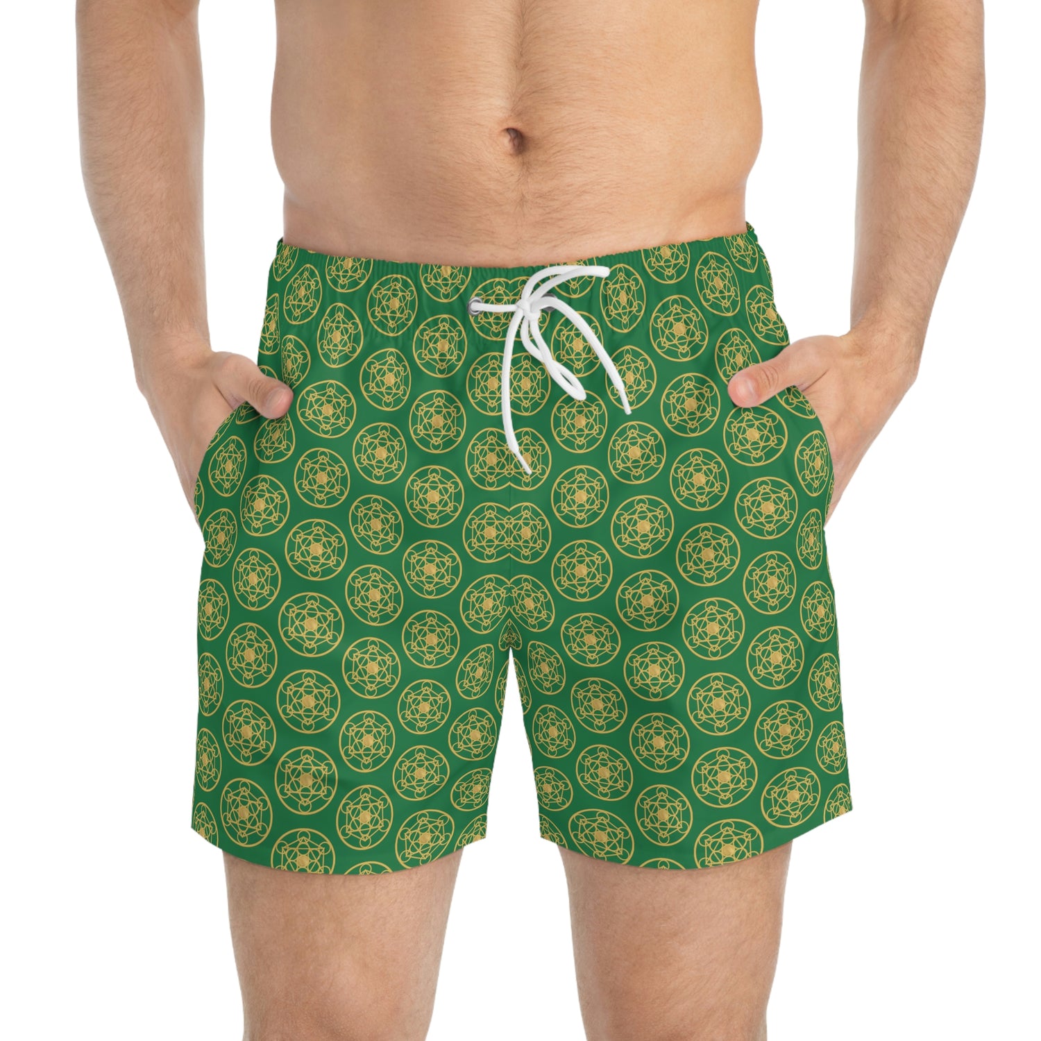 DYNYSTY - Swim Trunks (AOP) - Green