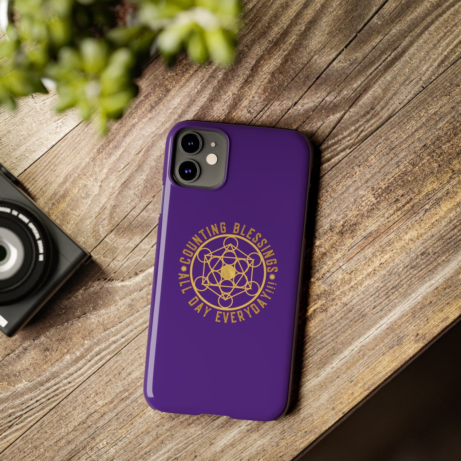 COUNTING BLESSINGS ALL DAY EVERYDAY!!! - Slim Phone Cases, Case-Mate - PURPLE