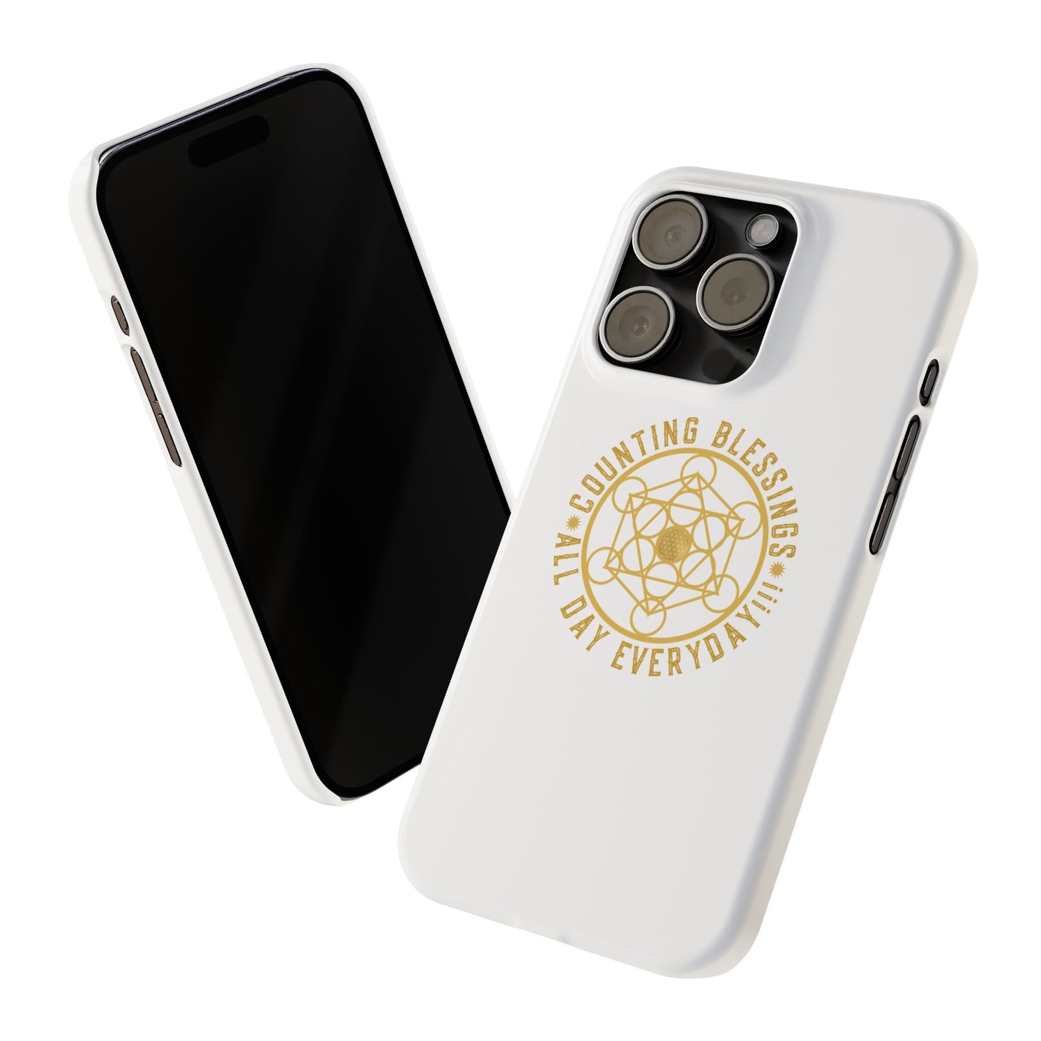 Copy of COUNTING BLESSINGS ALL DAY EVERYDAY!!! - Slim Phone Cases, Case-Mate - YELLOW