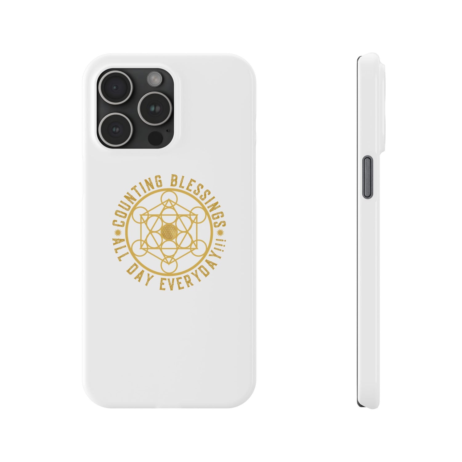 Copy of COUNTING BLESSINGS ALL DAY EVERYDAY!!! - Slim Phone Cases, Case-Mate - YELLOW