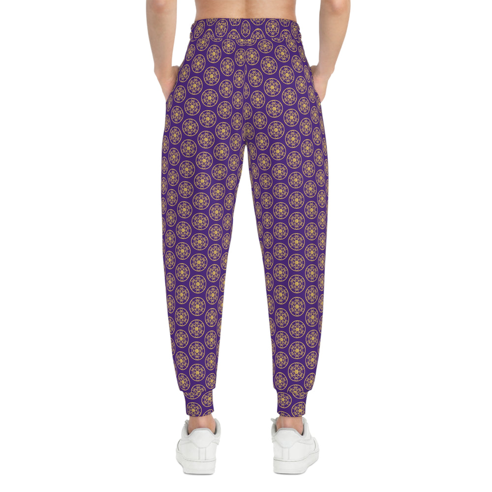 DYNYSTY - Women's Athletic Joggers (AOP) - Purple