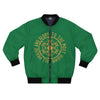 ALL PRAISE AND GLORY TO THE MOST HIGH !!!- Men's Bomber Jacket (AOP) - GREEN