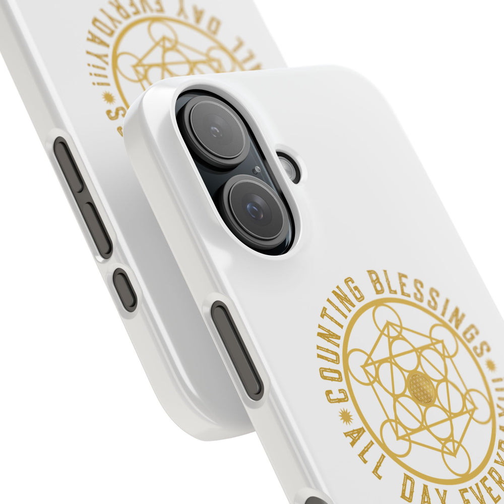 Copy of COUNTING BLESSINGS ALL DAY EVERYDAY!!! - Slim Phone Cases, Case-Mate - YELLOW