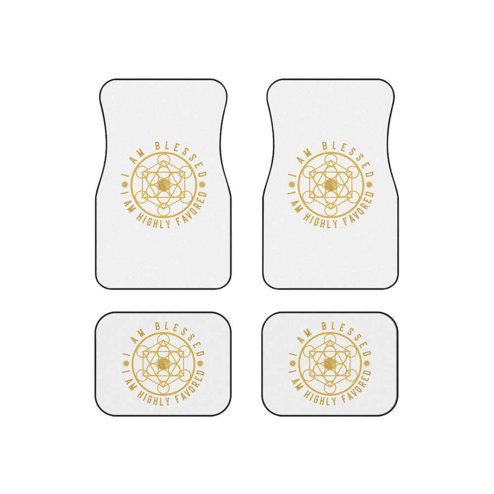 I AM BLESSED I AM HIGHLY FAVORED - Car Mats (Set of 4)