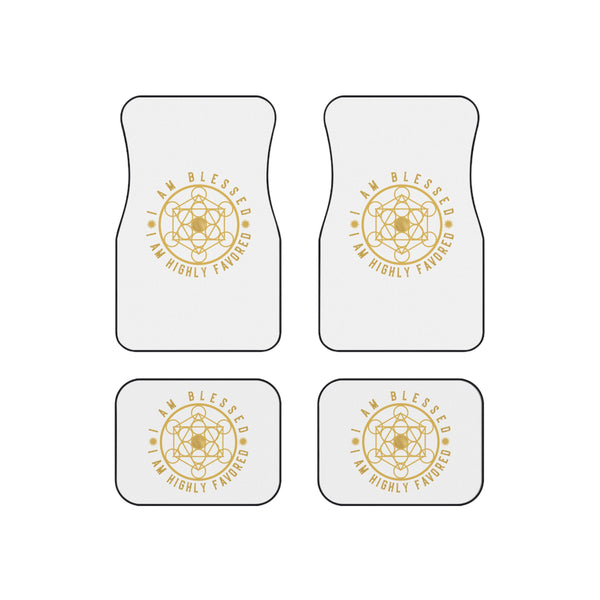 I AM BLESSED I AM HIGHLY FAVORED - Car Mats (Set of 4)