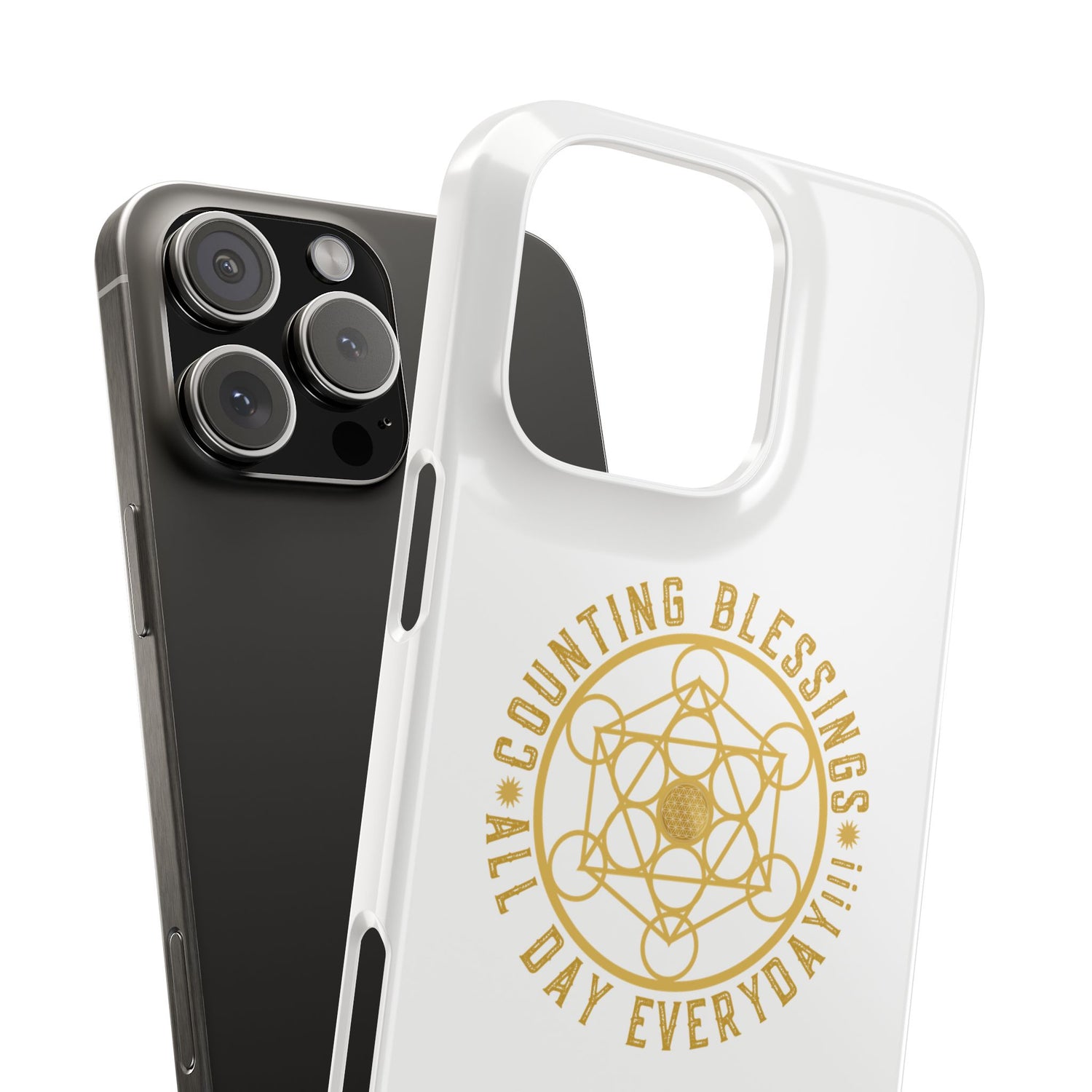 Copy of COUNTING BLESSINGS ALL DAY EVERYDAY!!! - Slim Phone Cases, Case-Mate - YELLOW