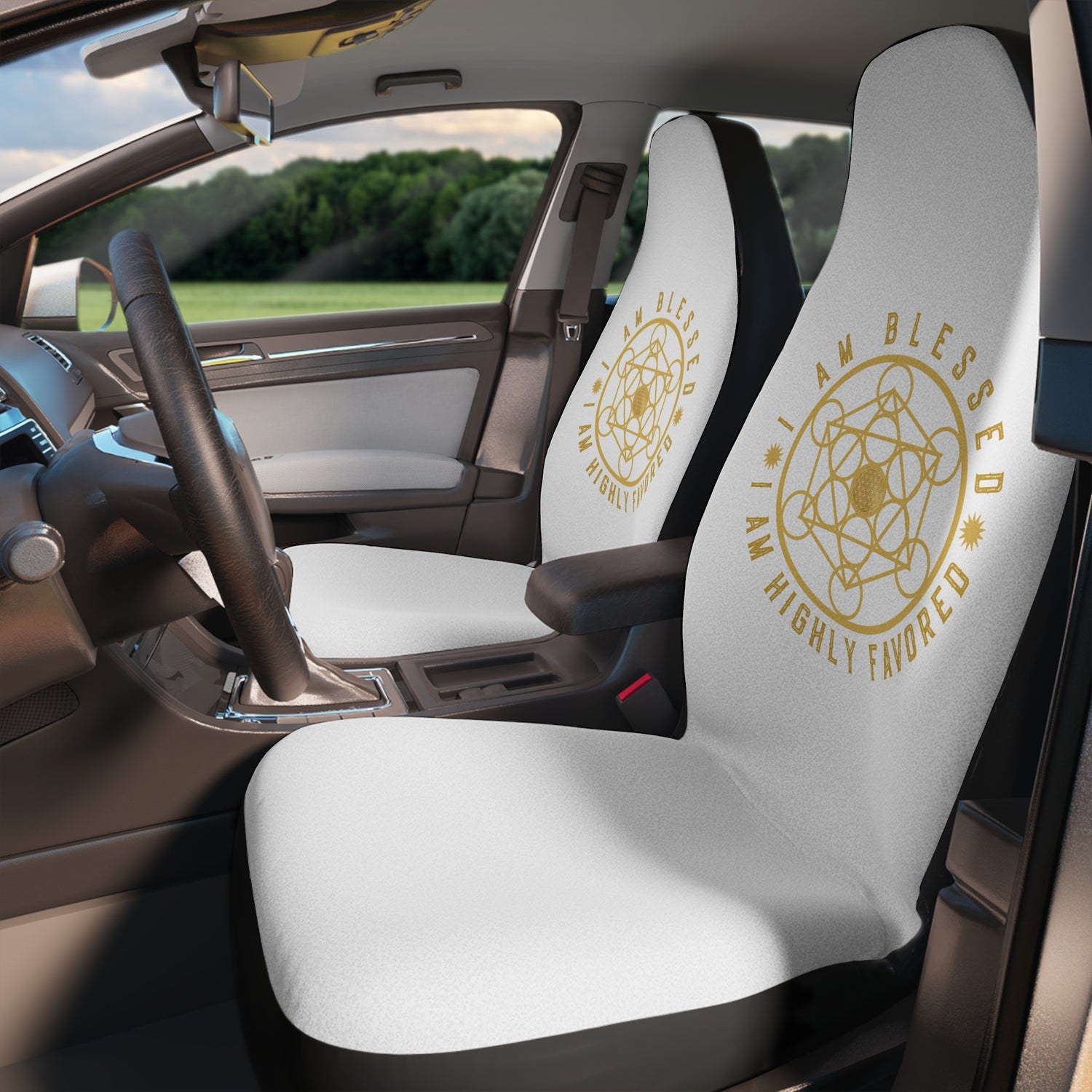 I AM BLESSED I AM HIGHLY FAVORED - Car Seat Covers