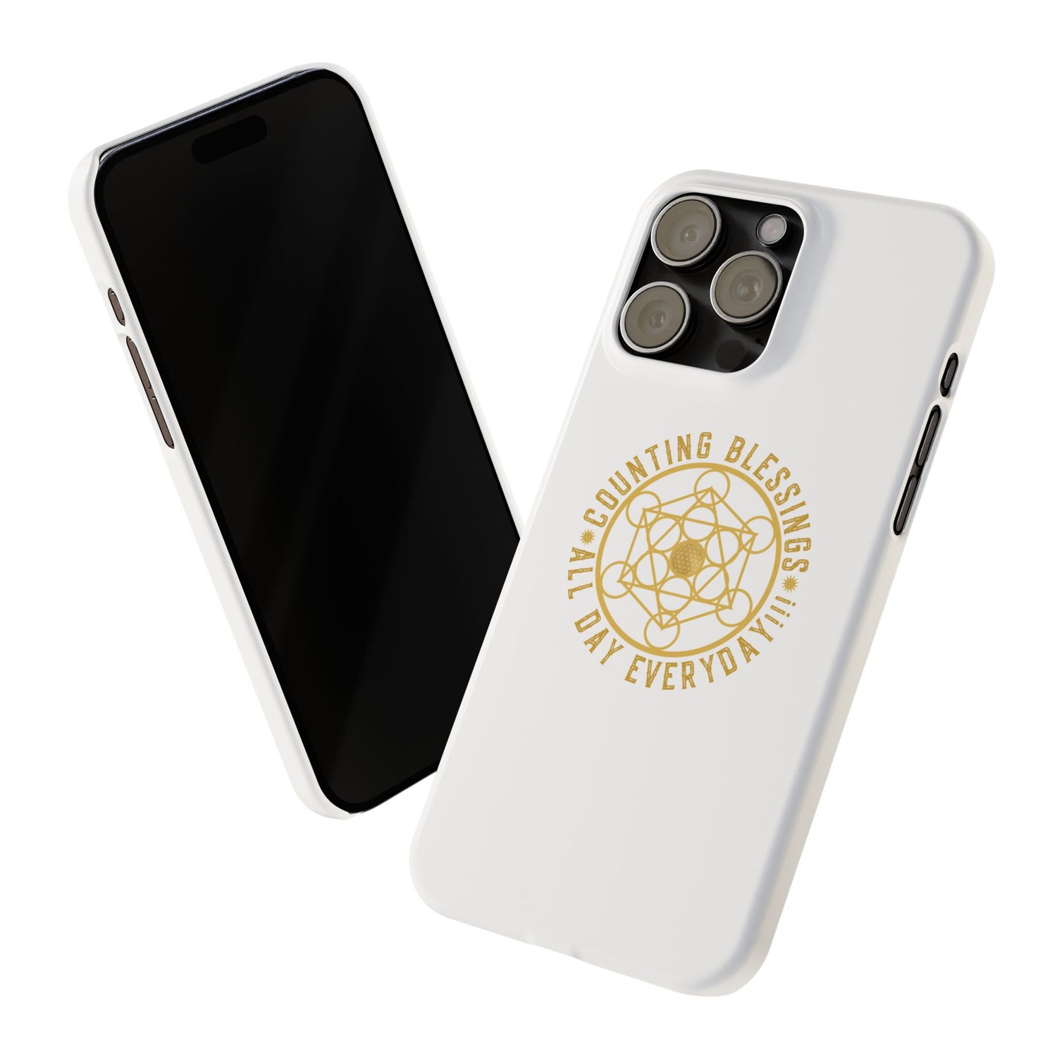 Copy of COUNTING BLESSINGS ALL DAY EVERYDAY!!! - Slim Phone Cases, Case-Mate - YELLOW