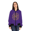 I AM BLESSED - Women's Bomber Jacket (AOP) - PURPLE