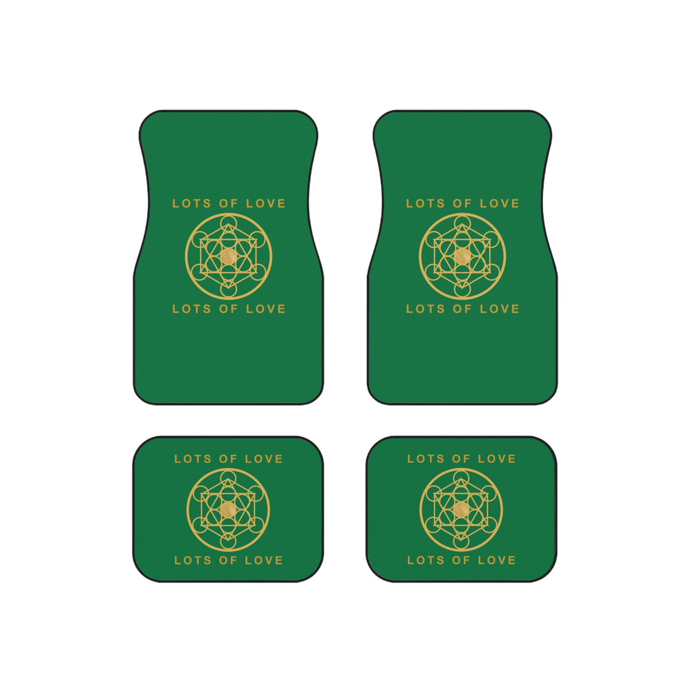 LOTS OF LOVE - Car Mats (Set of 4) - Green