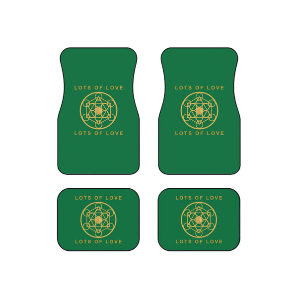 LOTS OF LOVE - Car Mats (Set of 4) - Green