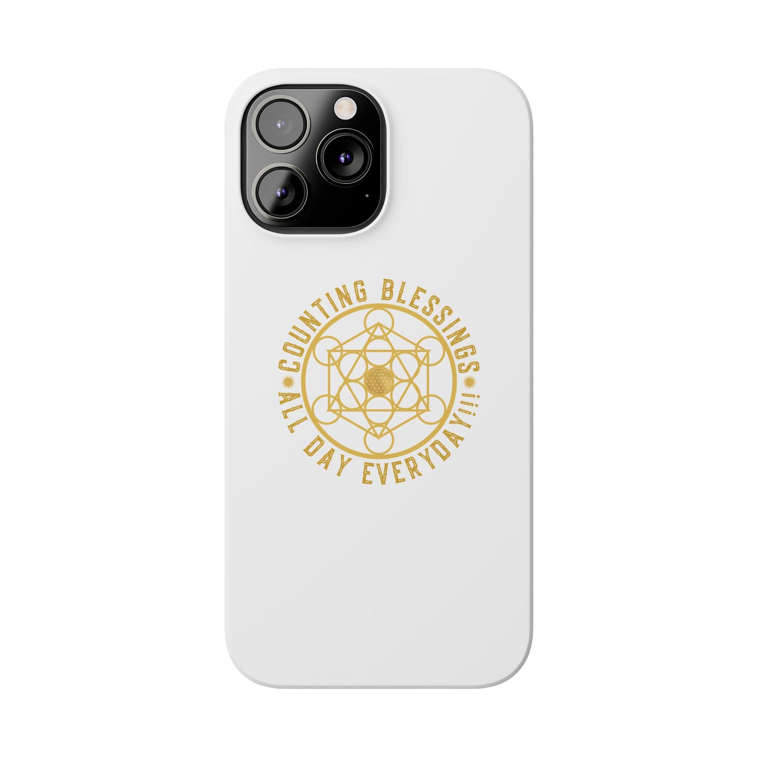 Copy of COUNTING BLESSINGS ALL DAY EVERYDAY!!! - Slim Phone Cases, Case-Mate - YELLOW