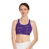 DYNYSTY - Sports Bra (AOP)  - PURPLE