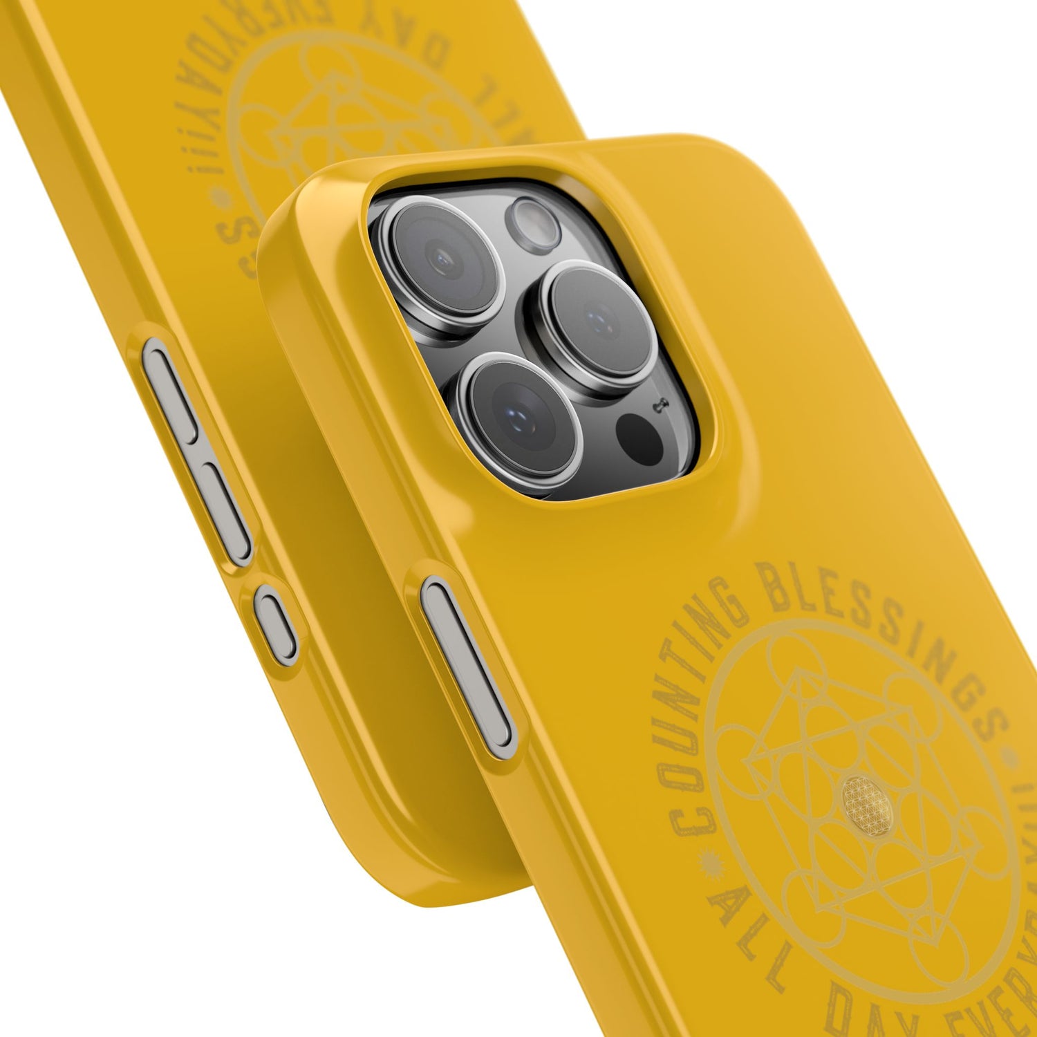COUNTING BLESSINGS ALL DAY EVERYDAY!!! - Slim Phone Cases, Case-Mate - YELLOW