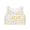 BLESSED - Boxed Design - Sports Bra (AOP)