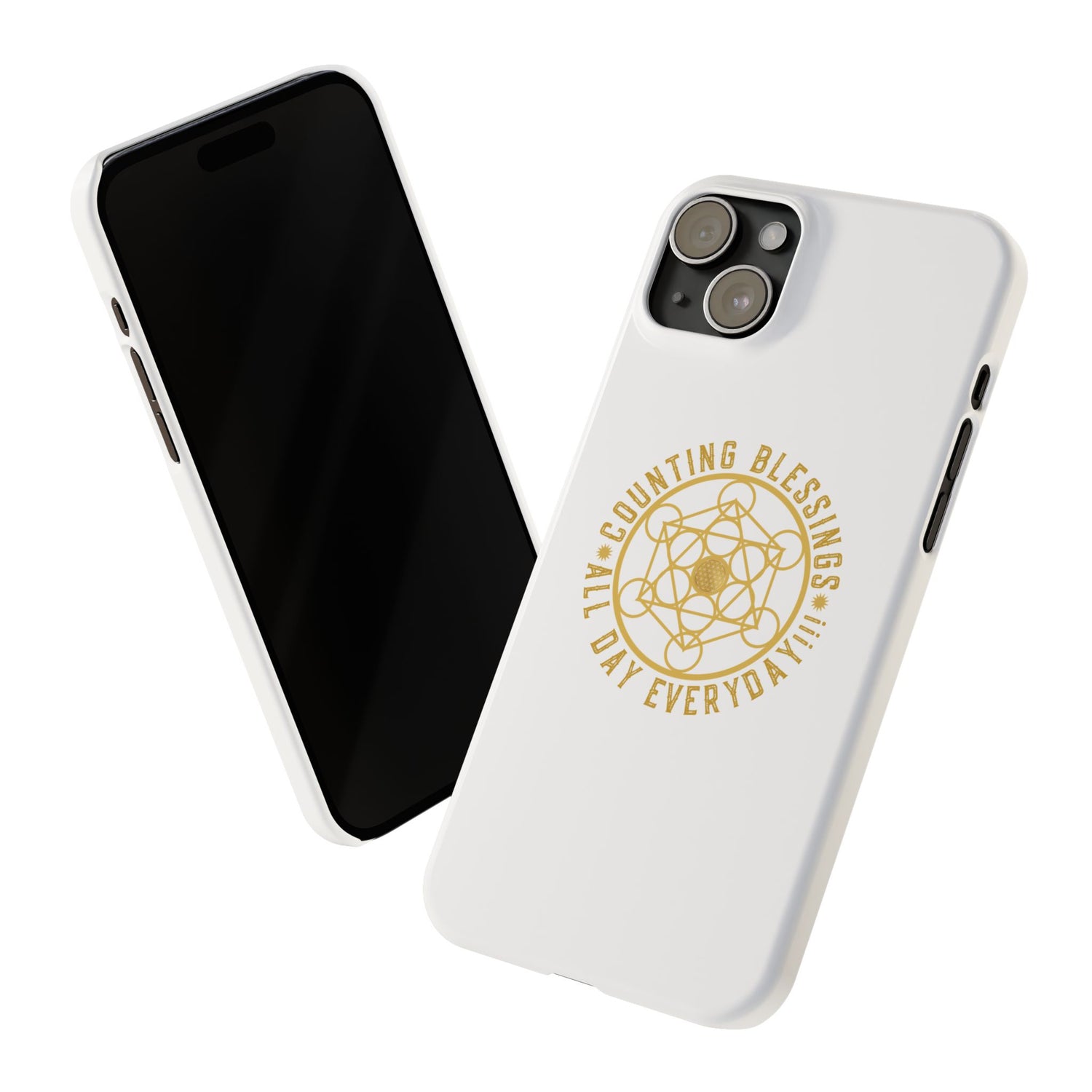 Copy of COUNTING BLESSINGS ALL DAY EVERYDAY!!! - Slim Phone Cases, Case-Mate - YELLOW