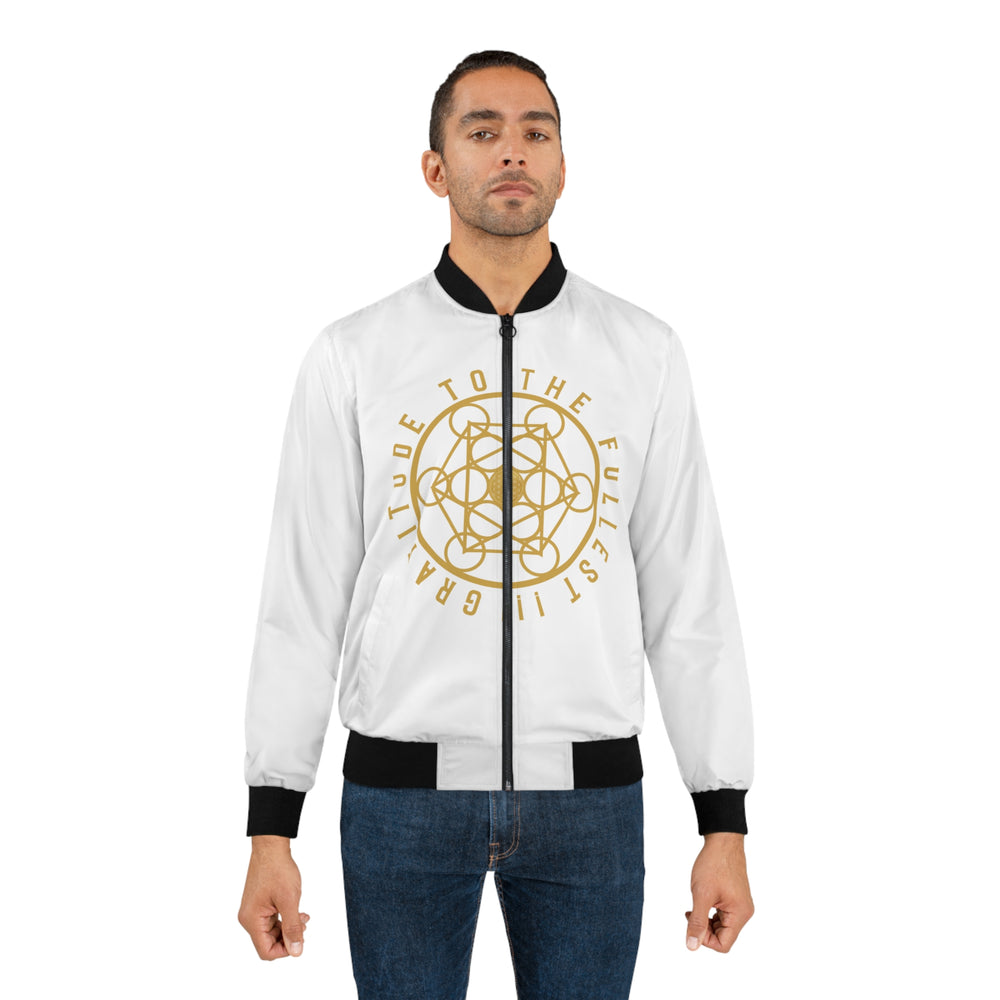 GRATITUDE TO THE FULLEST!!!- Men's Bomber Jacket (AOP)