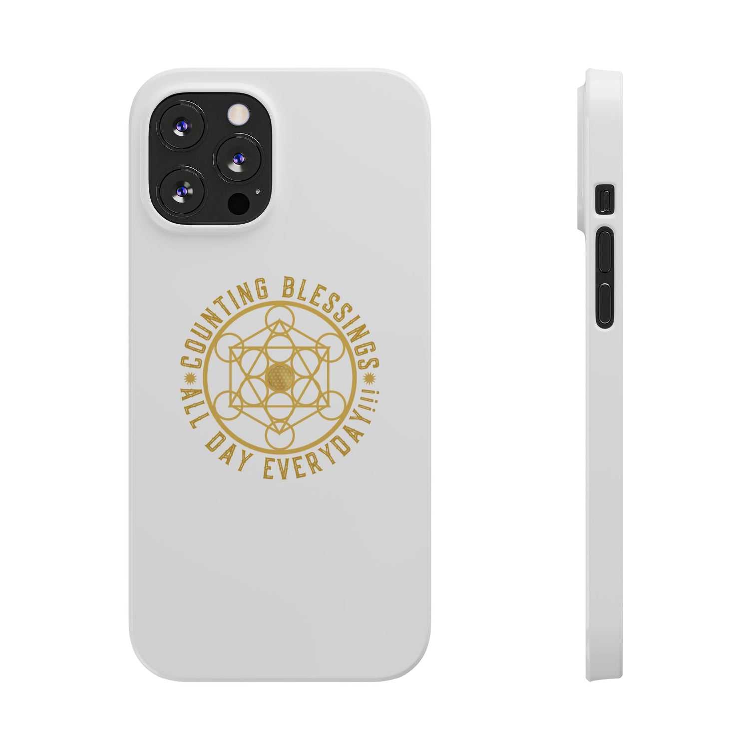Copy of COUNTING BLESSINGS ALL DAY EVERYDAY!!! - Slim Phone Cases, Case-Mate - YELLOW