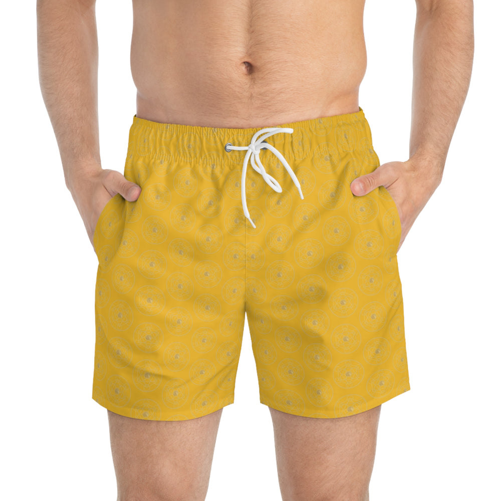 DYNYSTY - Swim Trunks (AOP) - Yellow