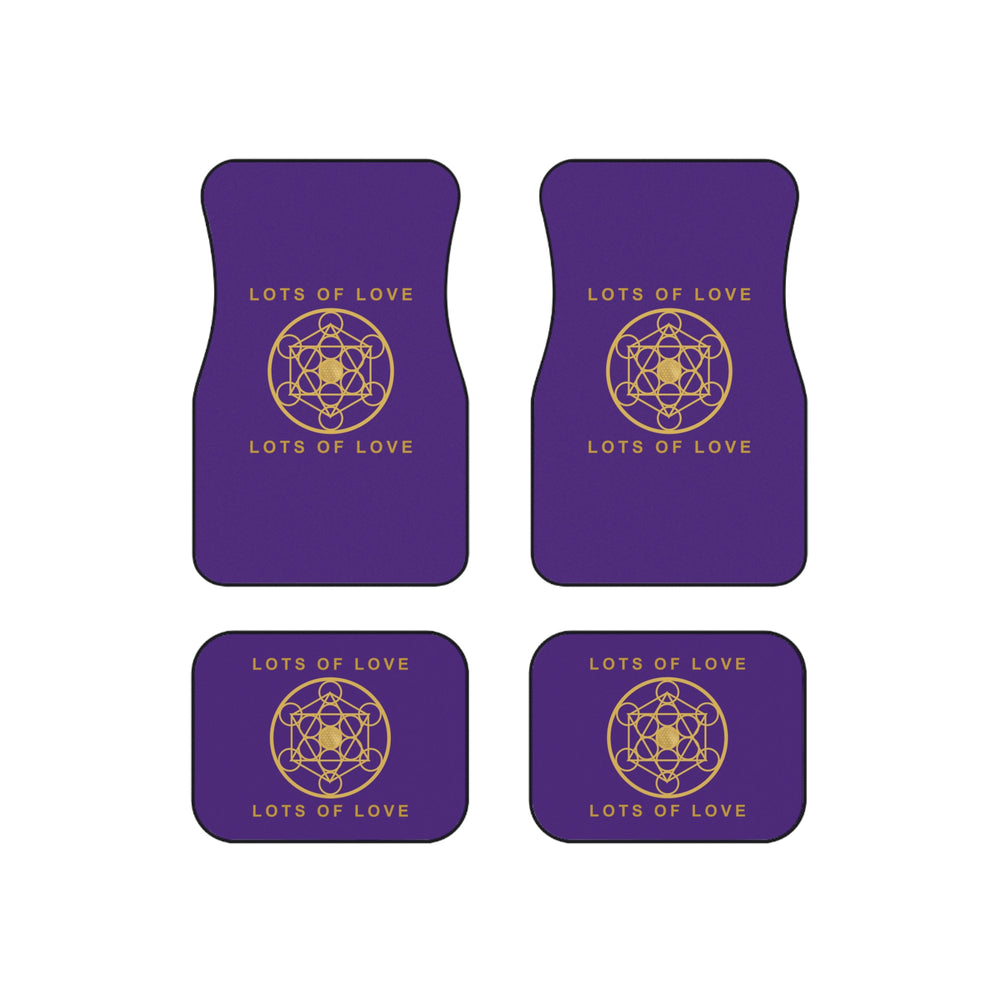 LOTS OF LOVE - Car Mats (Set of 4) - Purple