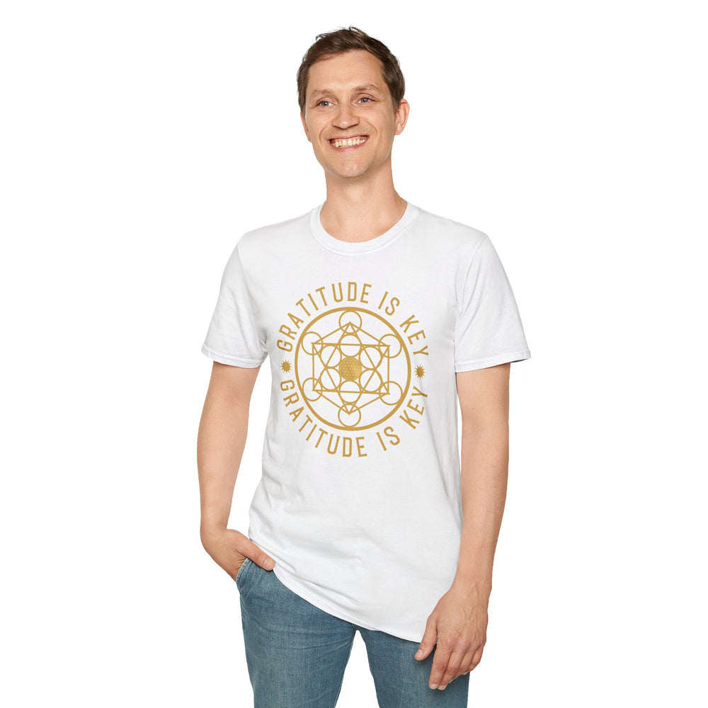 GRATITUDE IS KEY - Unisex Soft-Style T-Shirt