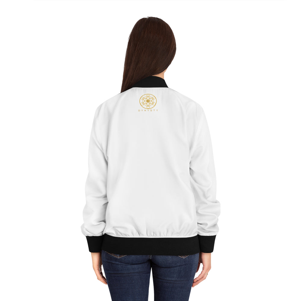 PEACE LOVE LIGHT INSIGHT - Women's Bomber Jacket (AOP)