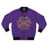 ALL PRAISE AND GLORY TO THE MOST HIGH !!!- Men's Bomber Jacket (AOP) - PURPLE