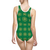 DYNYSTY - Women's Classic One-Piece Swimsuit (AOP) - GREEN