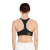 BLESSED - Pattern Design - Sports Bra (AOP) - BLACK