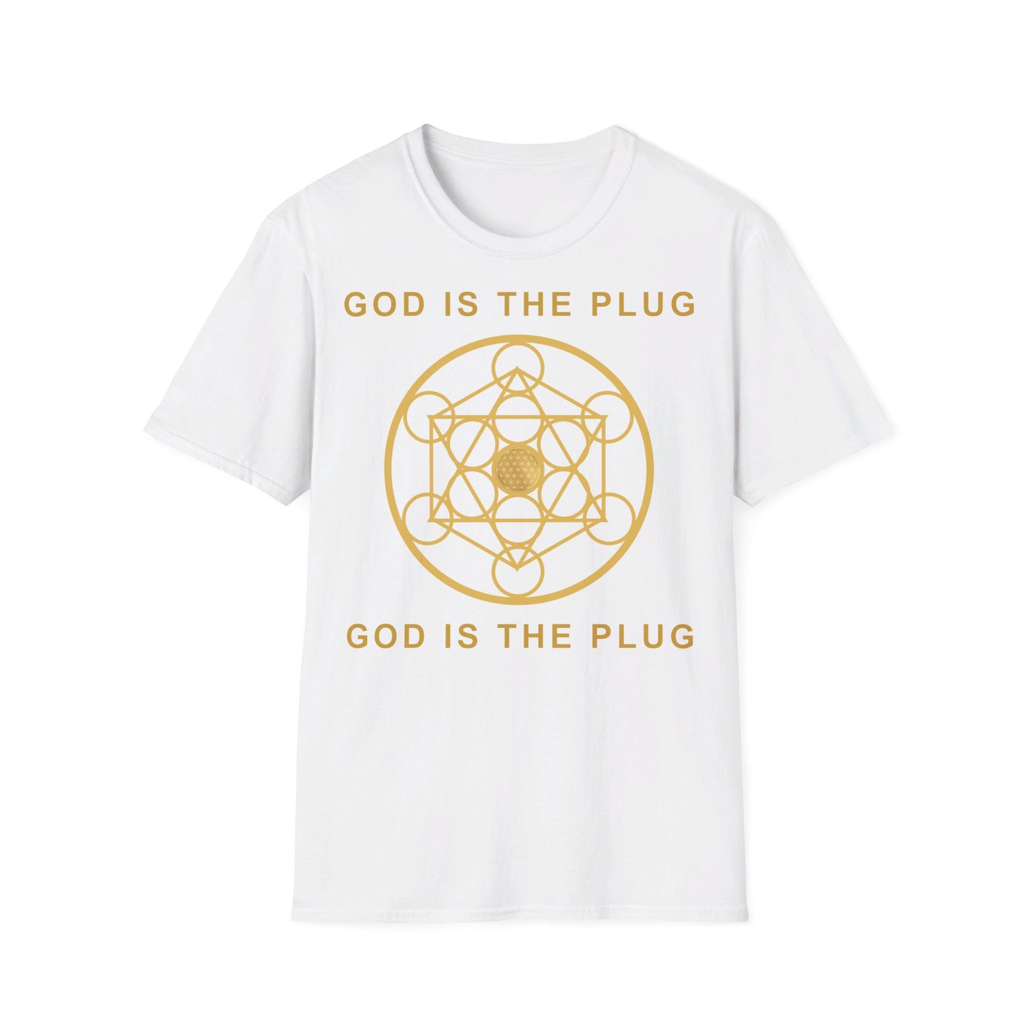 GOD IS THE PLUG - Unisex Soft-Style T-Shirt