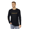 GRATITUDE IS KEY!!! Men's Long Sleeve Shirt (AOP) - BLACK