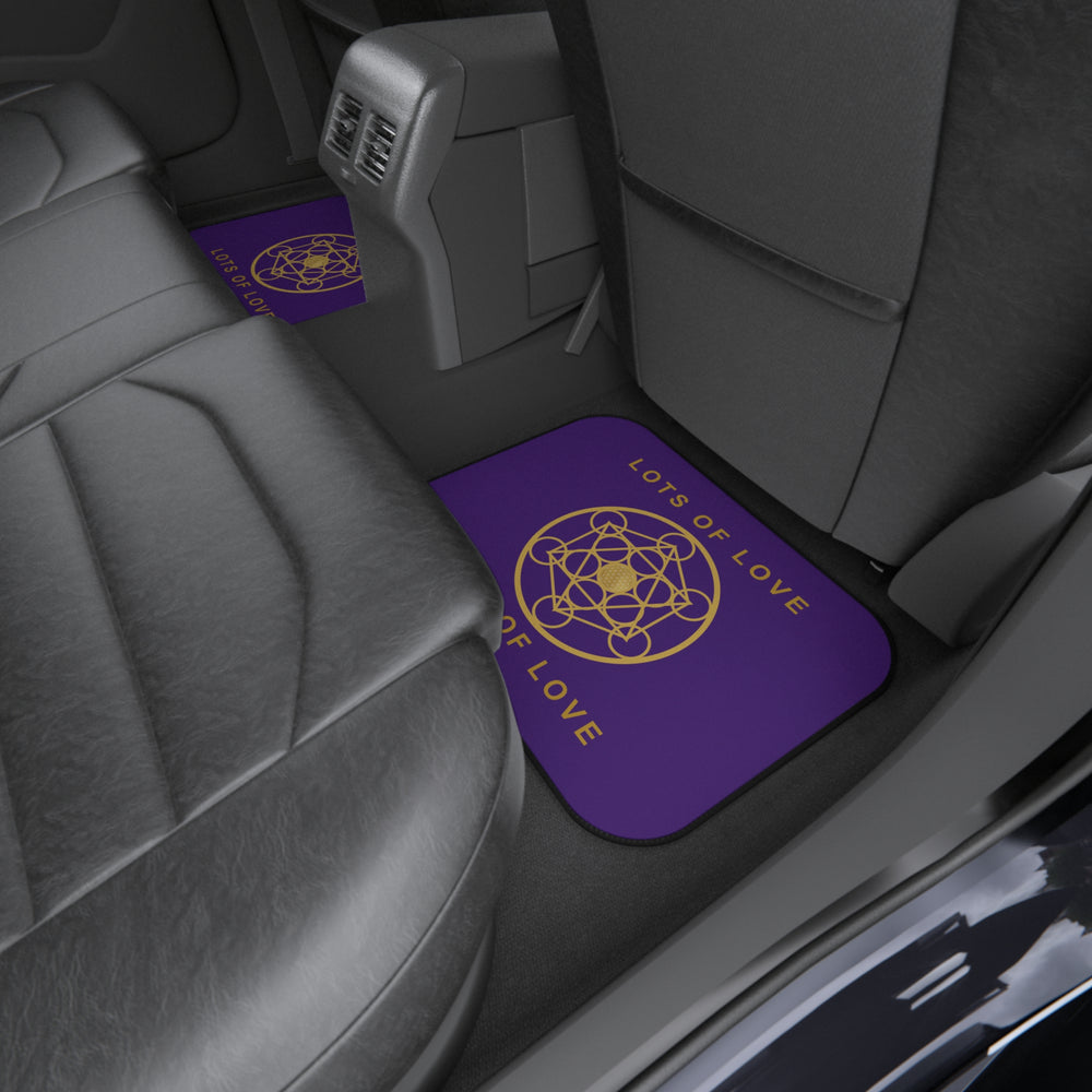 LOTS OF LOVE - Car Mats (Set of 4) - Purple