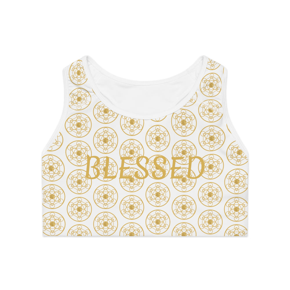 BLESSED - Pattern Design - Sports Bra (AOP)