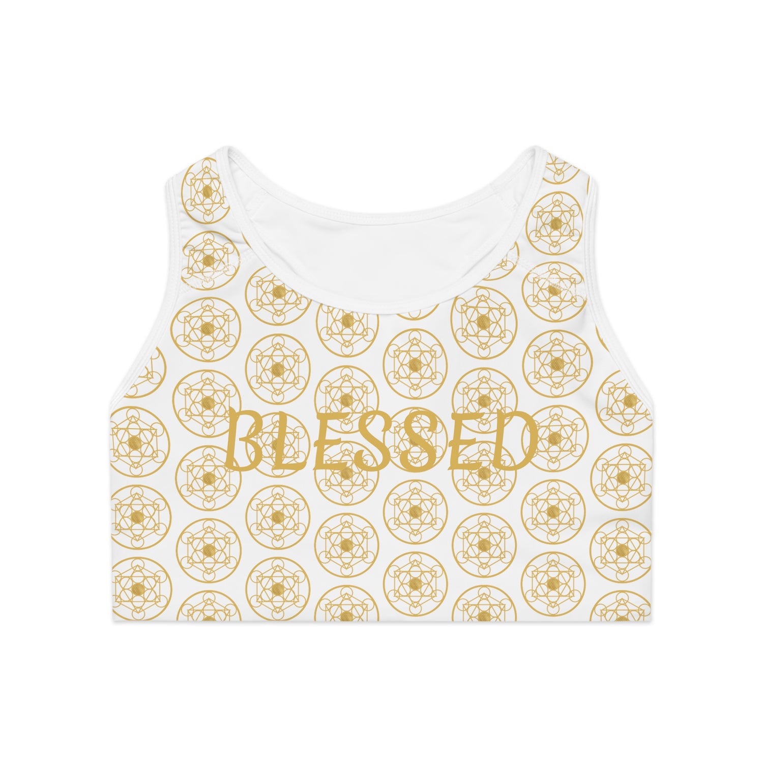 BLESSED - Pattern Design - Sports Bra (AOP)