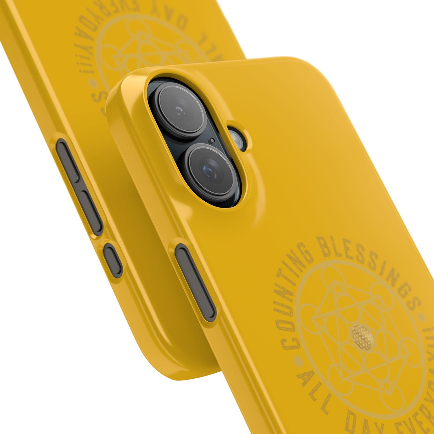 COUNTING BLESSINGS ALL DAY EVERYDAY!!! - Slim Phone Cases, Case-Mate - YELLOW