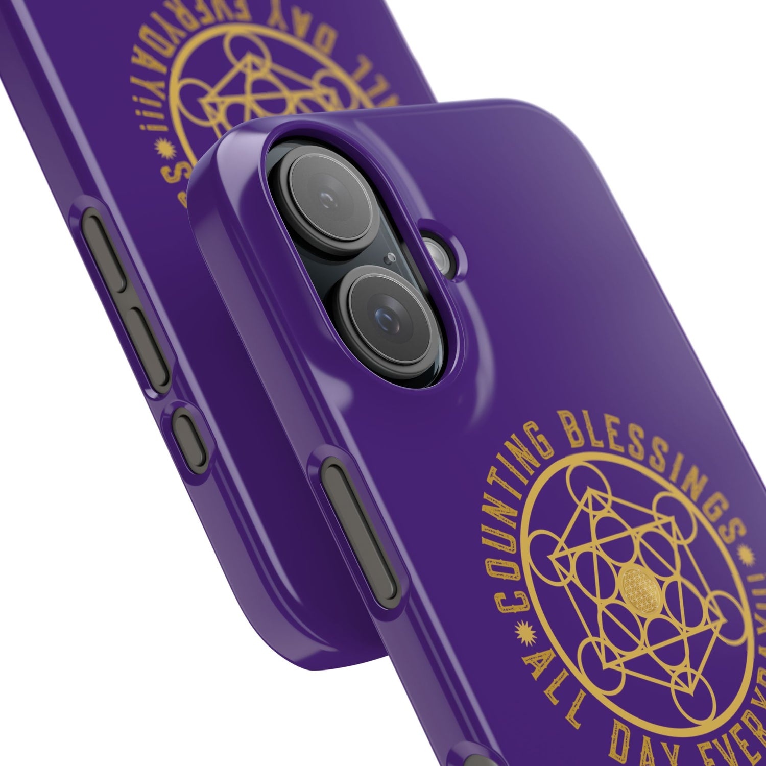 COUNTING BLESSINGS ALL DAY EVERYDAY!!! - Slim Phone Cases, Case-Mate - PURPLE