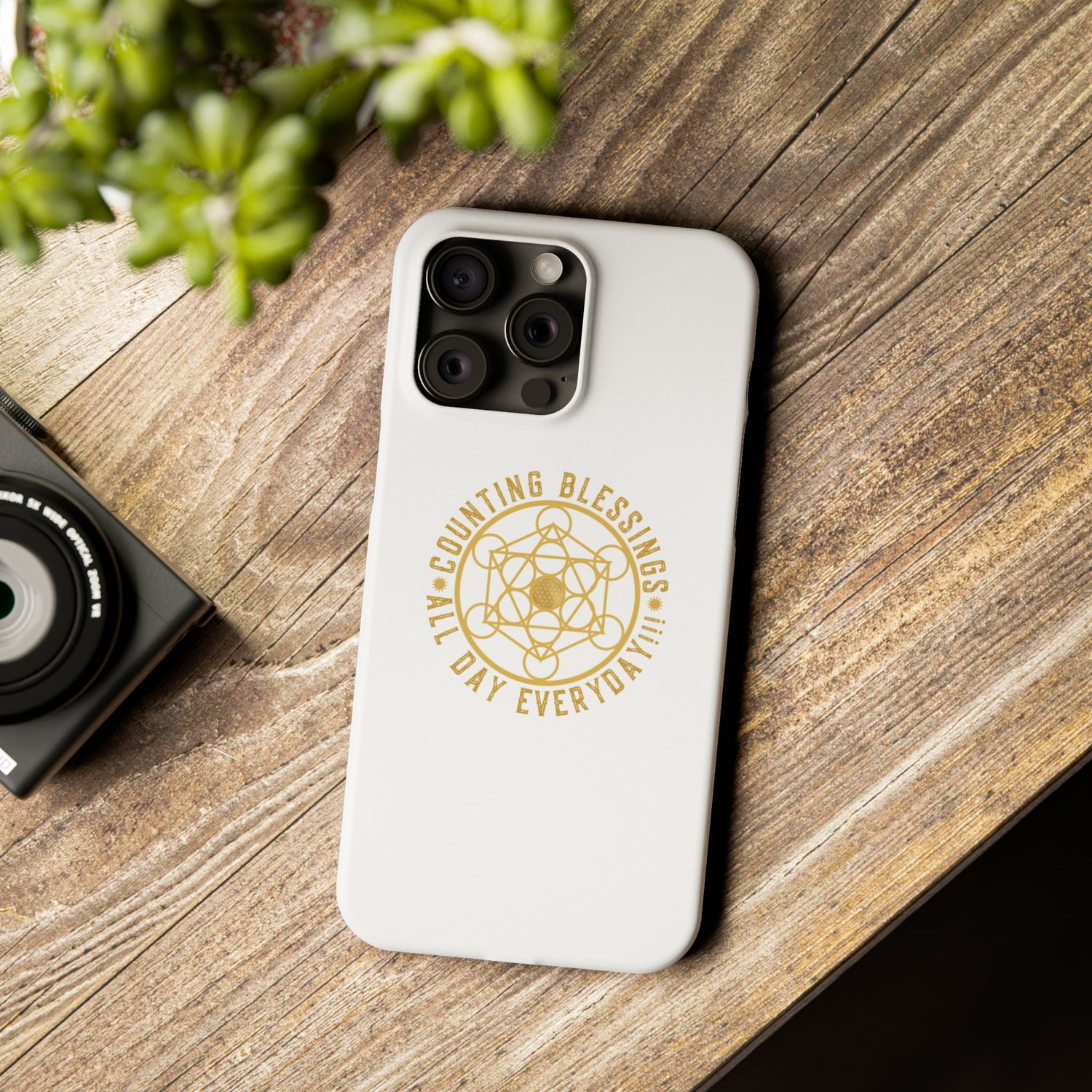 Copy of COUNTING BLESSINGS ALL DAY EVERYDAY!!! - Slim Phone Cases, Case-Mate - YELLOW
