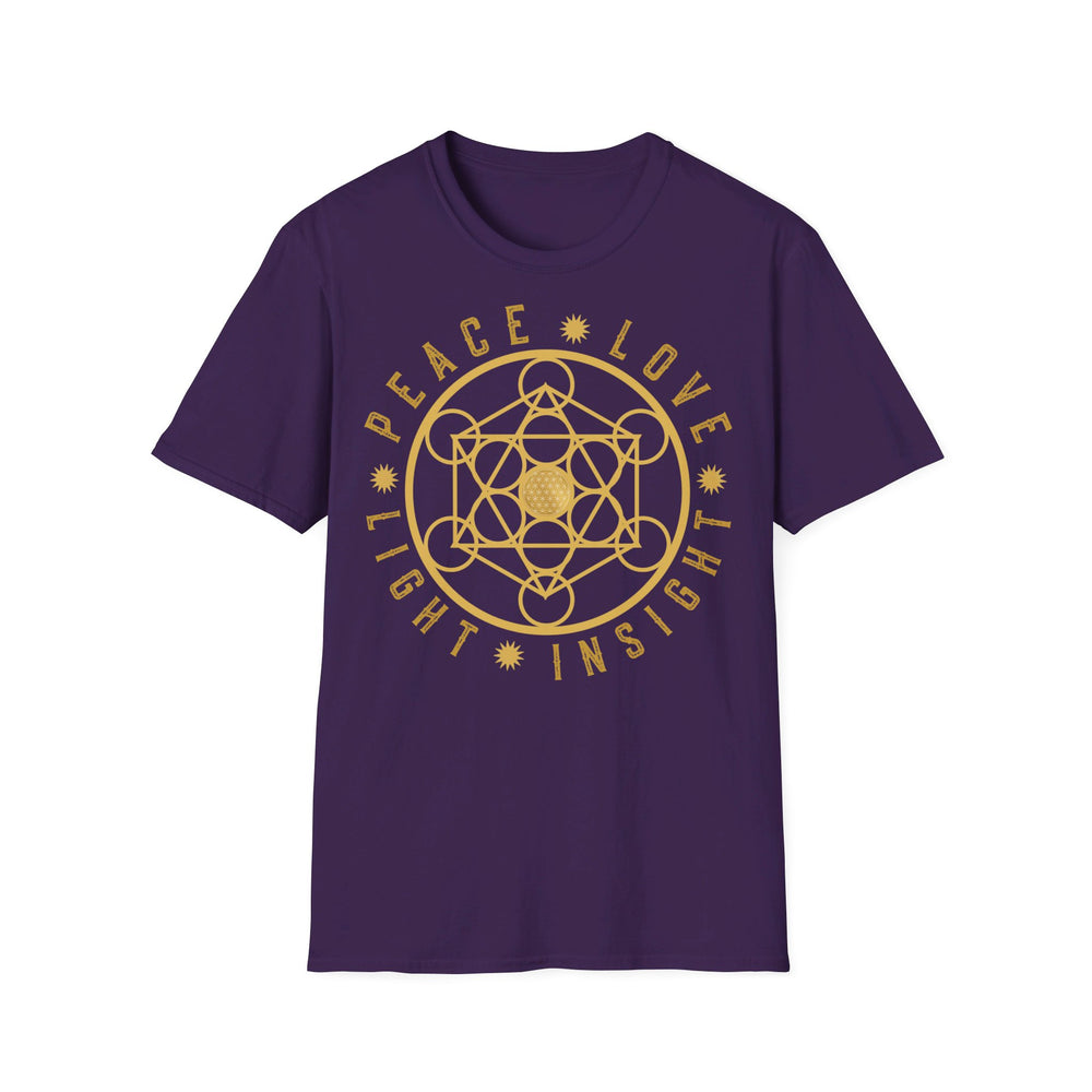 PEACE LOVE LIGHT INSIGHT - Unisex Soft-Style T-Shirt