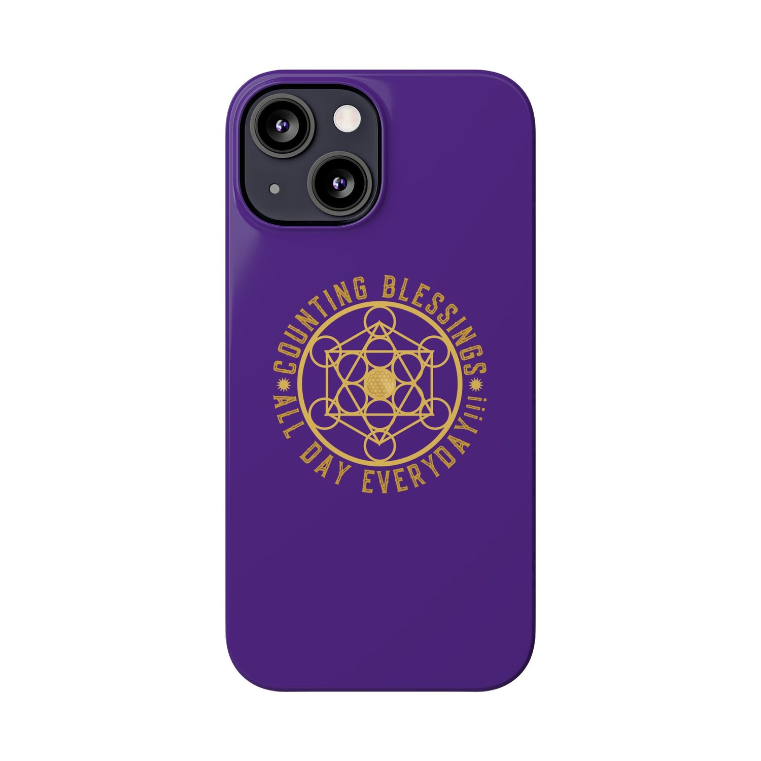 COUNTING BLESSINGS ALL DAY EVERYDAY!!! - Slim Phone Cases, Case-Mate - PURPLE