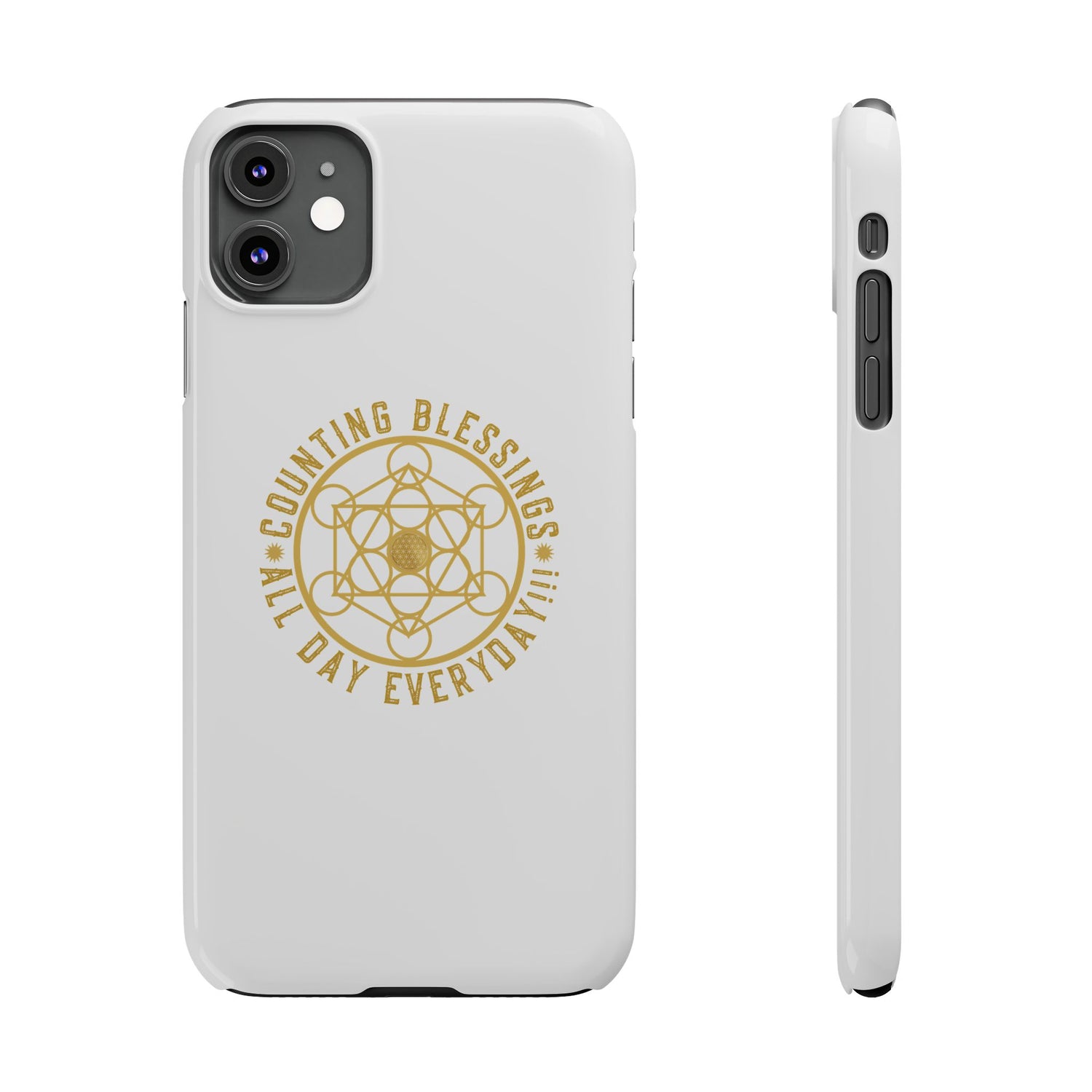 Copy of COUNTING BLESSINGS ALL DAY EVERYDAY!!! - Slim Phone Cases, Case-Mate - YELLOW