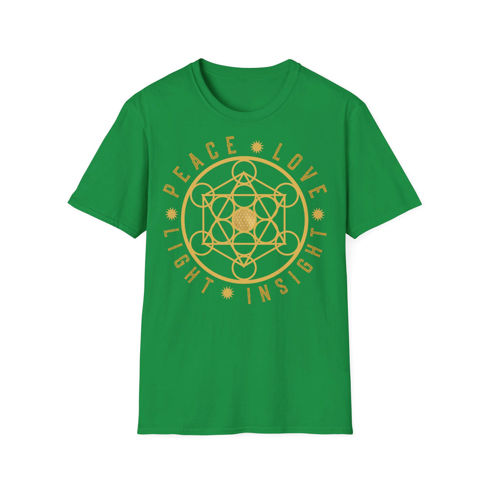 PEACE LOVE LIGHT INSIGHT - Unisex Soft-Style T-Shirt