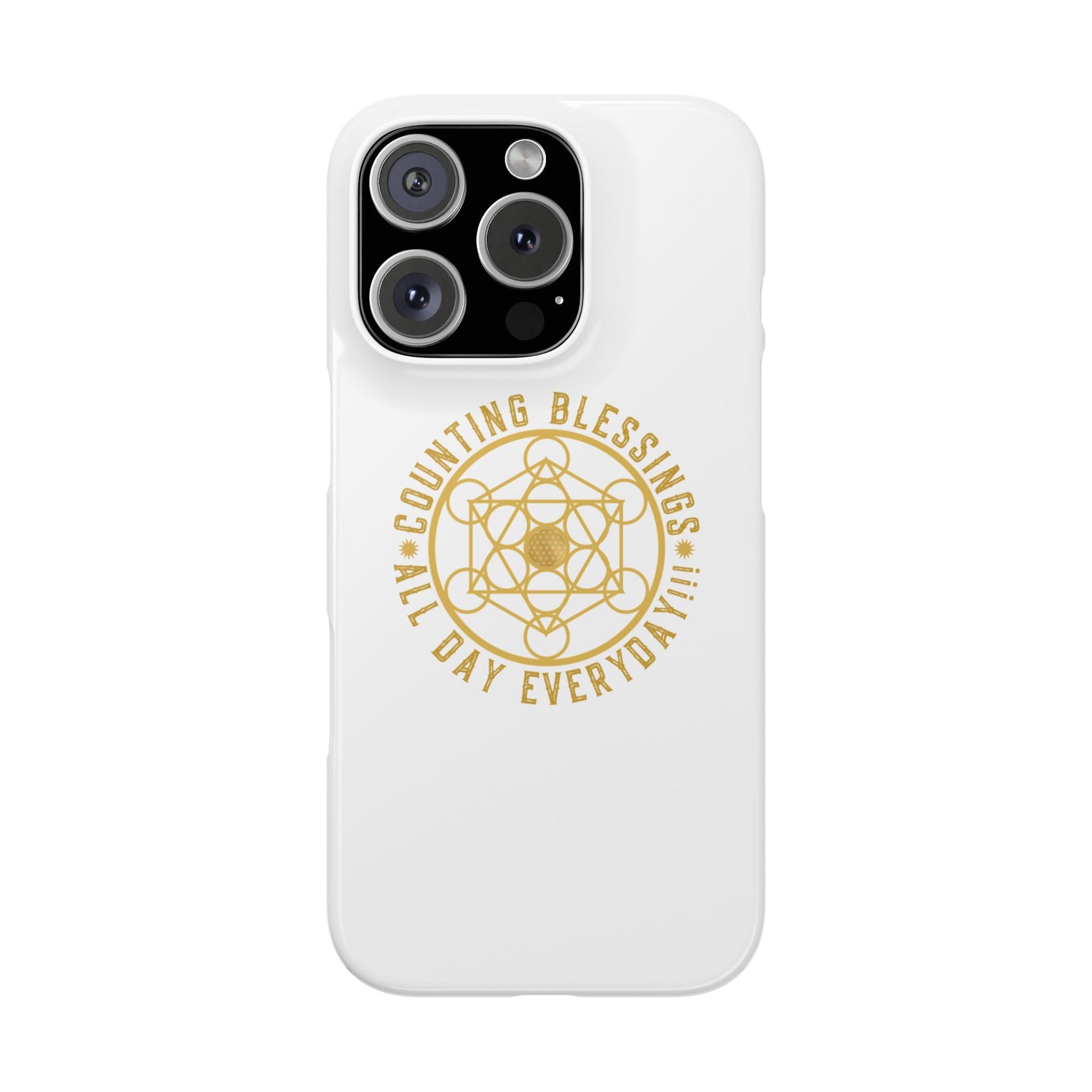 Copy of COUNTING BLESSINGS ALL DAY EVERYDAY!!! - Slim Phone Cases, Case-Mate - YELLOW