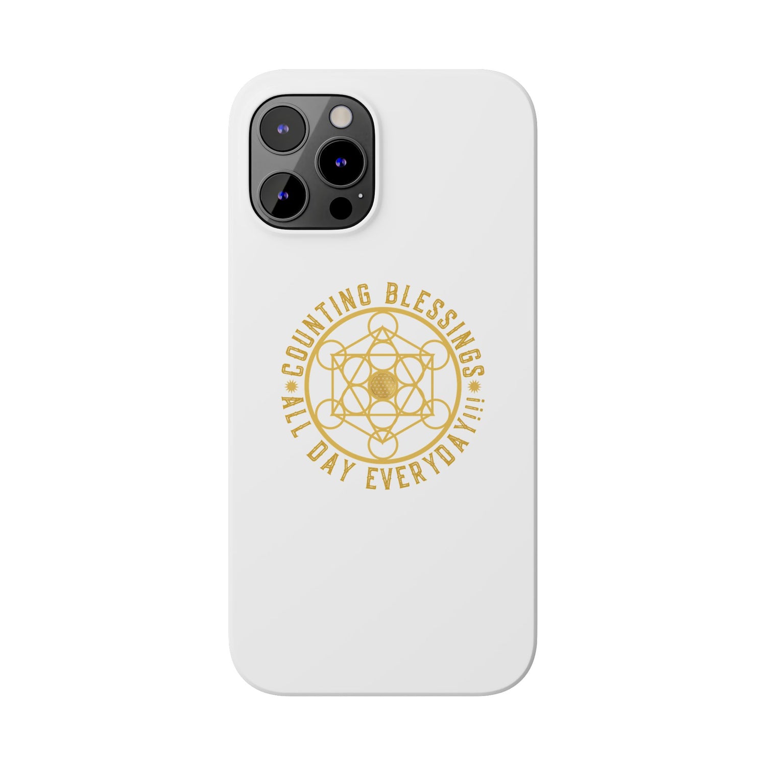 Copy of COUNTING BLESSINGS ALL DAY EVERYDAY!!! - Slim Phone Cases, Case-Mate - YELLOW