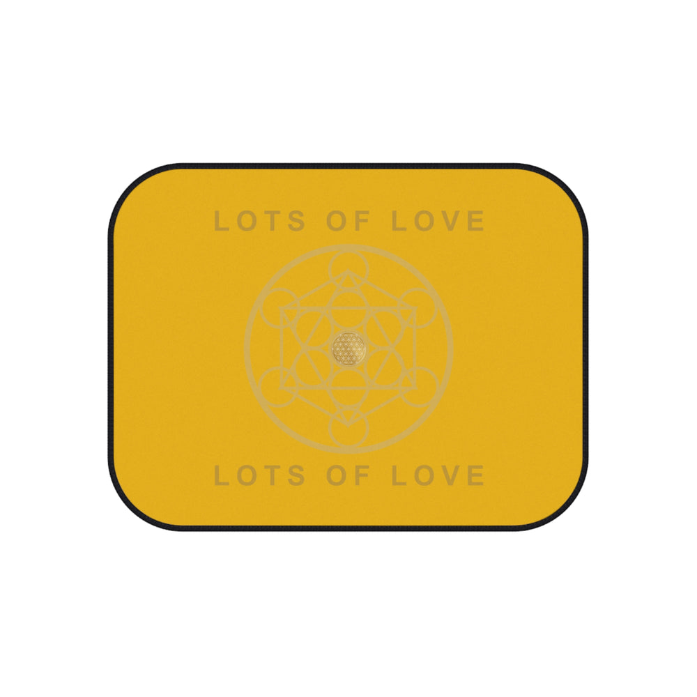 LOTS OF LOVE - Car Mats (Set of 4) - YELLOW