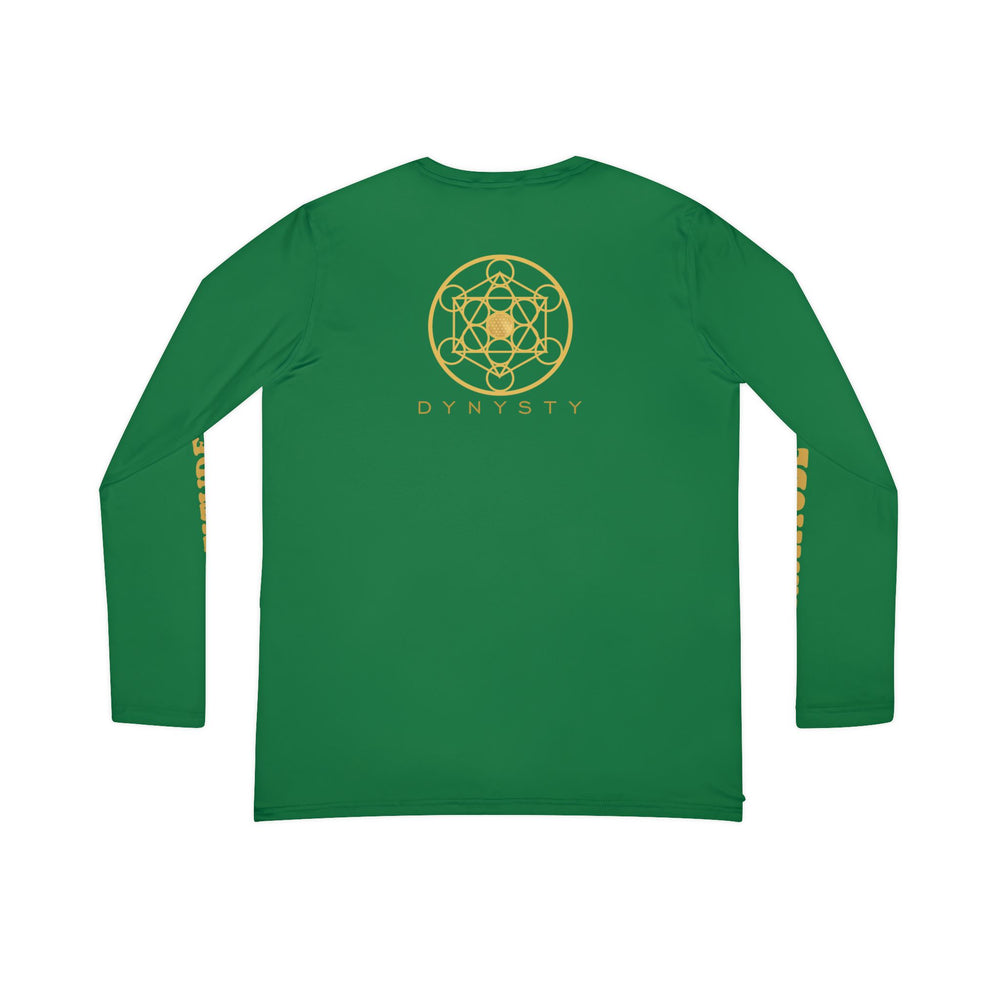 GRATITUDE IS KEY!!! Women's Long Sleeve V-neck Shirt (AOP) - GREEN