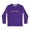 JUST BE YOU!!! Men's Long Sleeve Shirt (AOP) - PURPLE