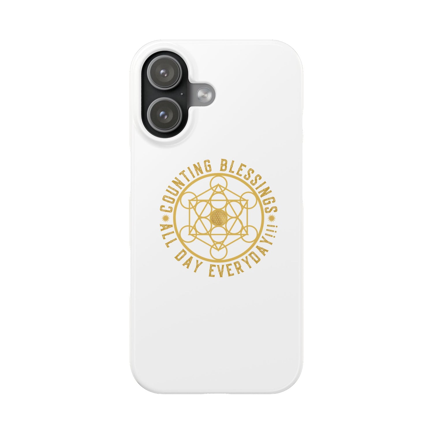 Copy of COUNTING BLESSINGS ALL DAY EVERYDAY!!! - Slim Phone Cases, Case-Mate - YELLOW